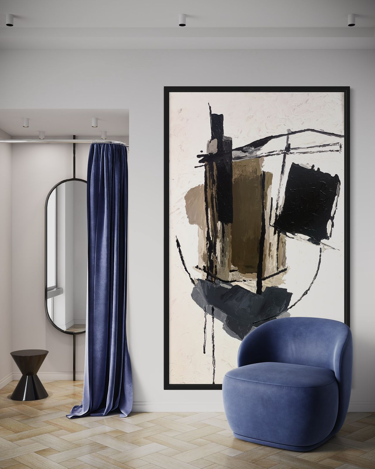 Abstract Balance – Modern Neutral Wall Art 150*90 cm - ARTIQUE Gallery