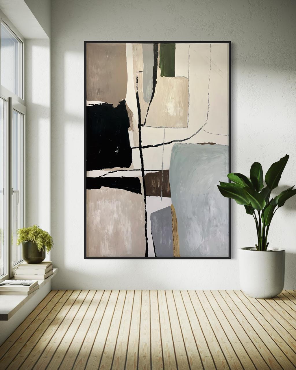 Picture of Modern Geometric Abstract Painting 100*150 - ARTIQUE Gallery